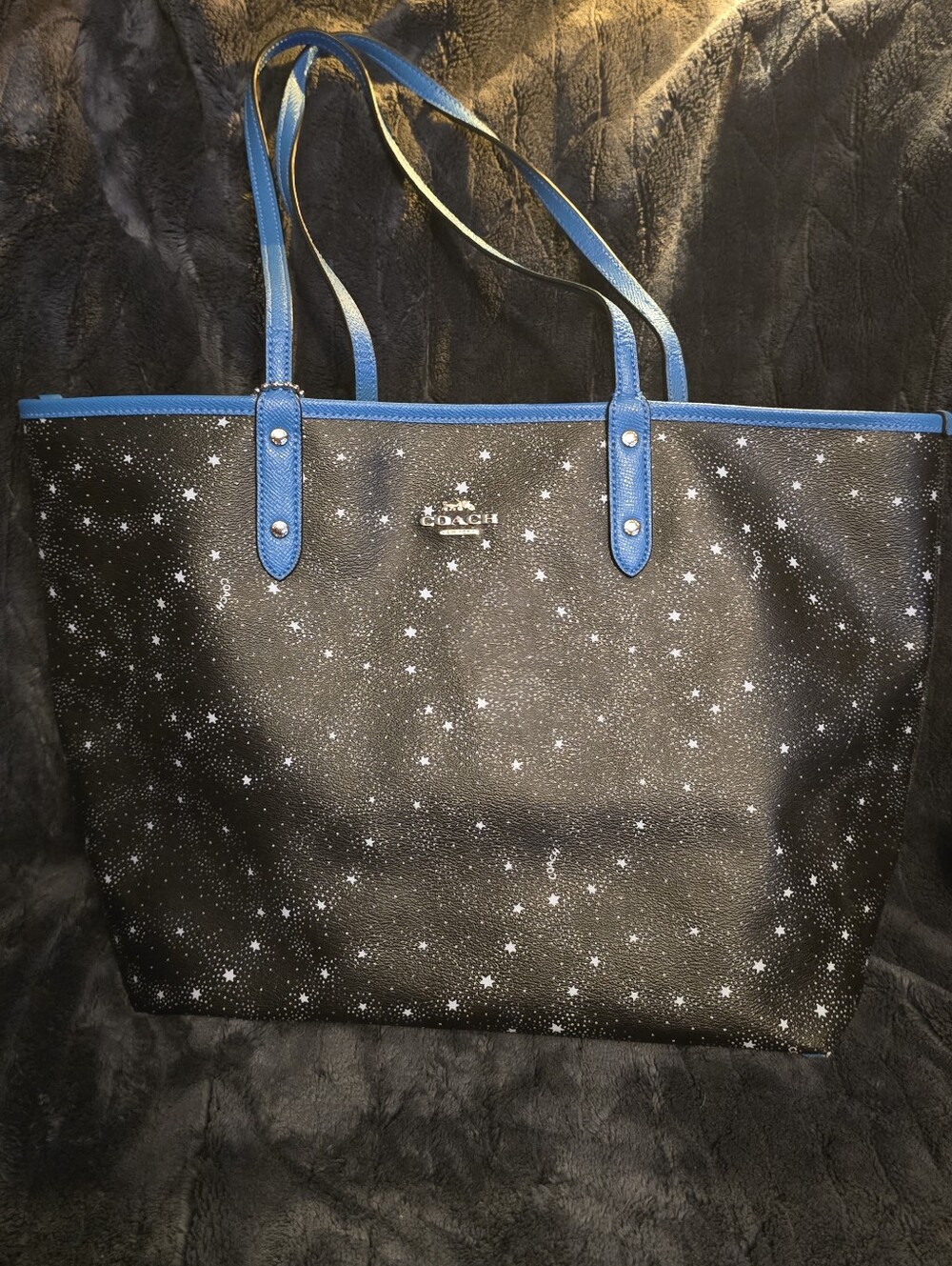 Coach celestial stars Reversible City Tote Bag